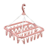 32 CLIP DRYER HANGER-MIXED COLORS BLUE