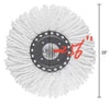 Spin mop, MOP HEAD Replacements -150G-2.56"-6.3"-15"(6.5-16-36CM)