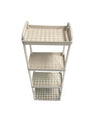 PLASTIC TROLLEY-4 LAYER-BLACK (30X20X80CM)