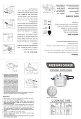 Pressure Cooker with Steaming Rack Insert Multi-Level Cooking Pot Alloy Cookware Pot for Meat Poultry Seafood Vegetables (20CM-4L)