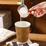 12 oz Coffee Cups, Disposable Corrugated Insulated Ripple Wall Paper Coffee Cups for Hot or Cold Drinks