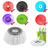 Spin mop, MOP HEAD Replacements -150G-2.56"-6.3"-15"(6.5-16-36CM)